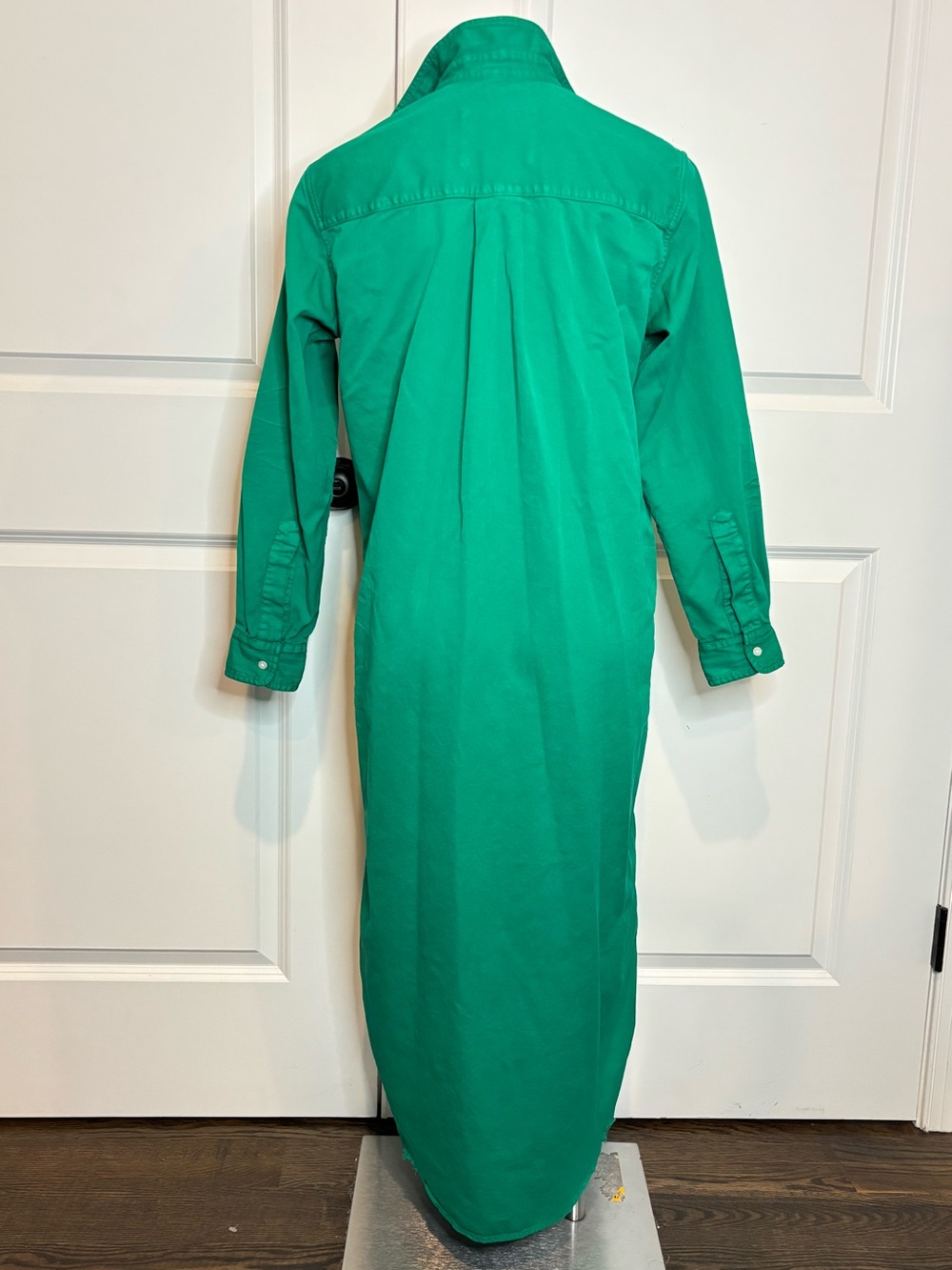 Frank & Eileen Clover Green Cotton Rory Maxi Shirt Dress S - Picture 5 of 9